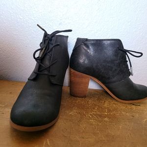 TOMS Lunata lace up ankle booties